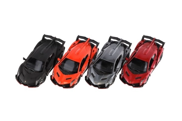 Modelauto Lamborghini Veneno metaal/plastic 13 cm met opwindmechanisme