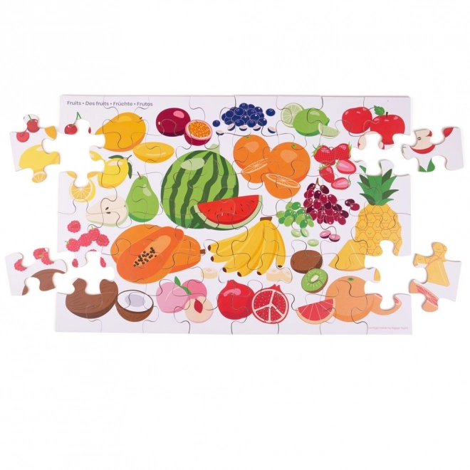 Vloerpuzzel met fruitmotief
