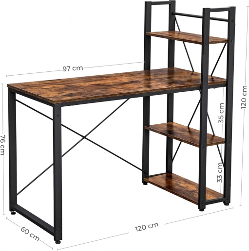 Comfortabele afmetingen 120 × 60 cm en verstelbare poten