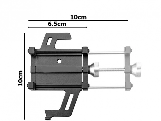 Robuuste aluminium telefoonhouder voor fiets
