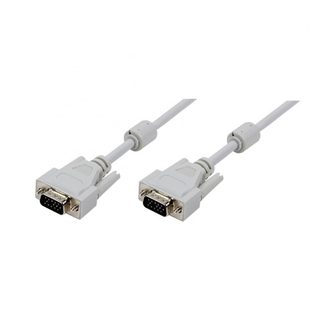 VGA-kabel 3m met dubbele ferrietkern Grijs