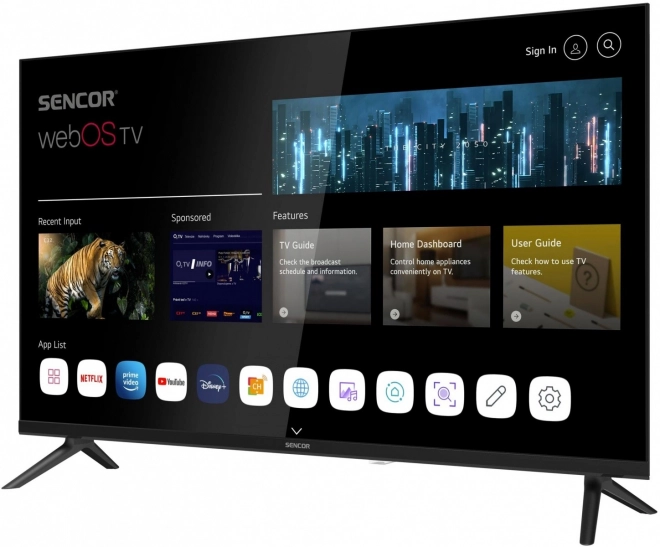 Slimme televisie Sencor webOS 32 inch