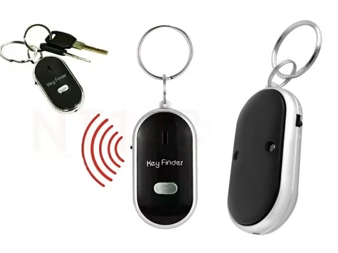 Sleutelfinder met fluiten en LED-licht