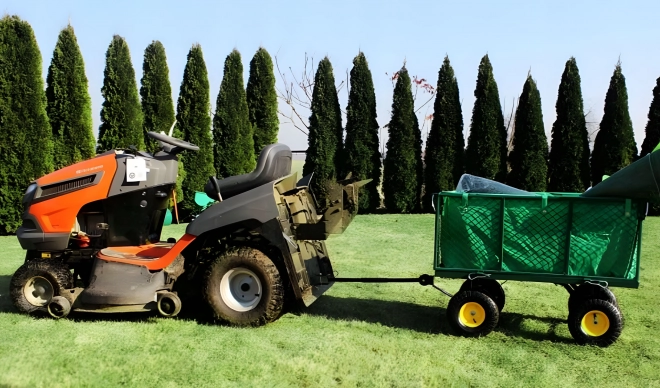 Tuintransportkar MultiGarden met opklapbare zijwanden en grote opblaasbare wielen