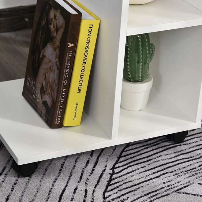 Koffietafel op wielen met organizer
