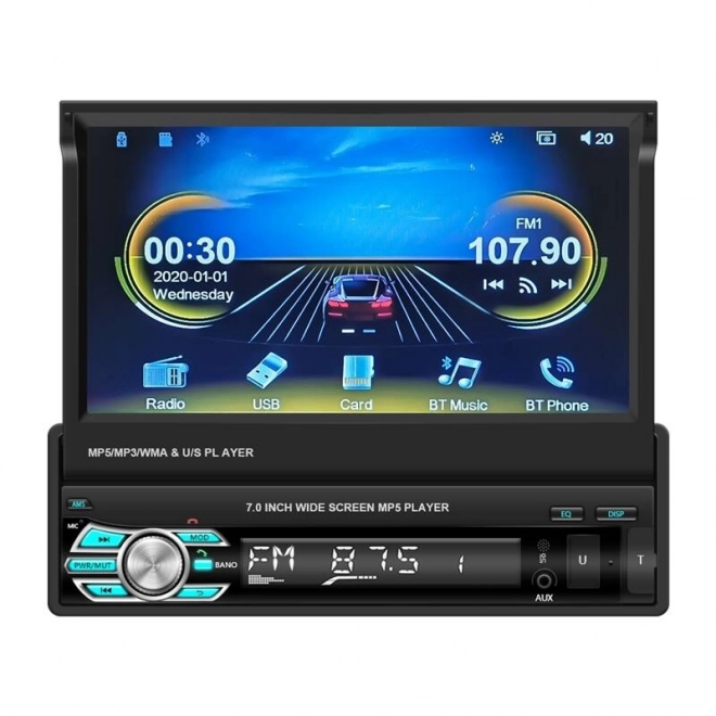 Autodashboard Monitor 7'' met ondersteuning voor CarPlay en Android Auto