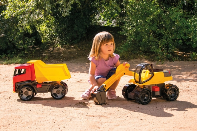 Graafmachine Lena Giga Trucks geel-zwart