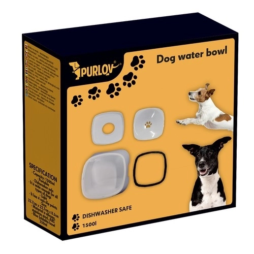 Honden- en kattenwaterkom Purlov met cadeau