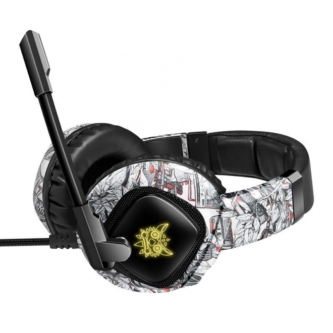 Gaming koptelefoon Onikuma K19 Camouflage wit