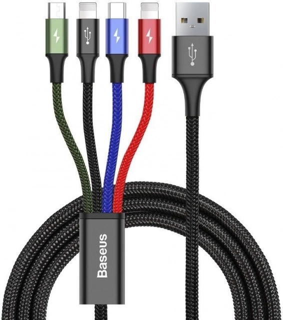 Baseus snellaad USB-kabel 4-in-1