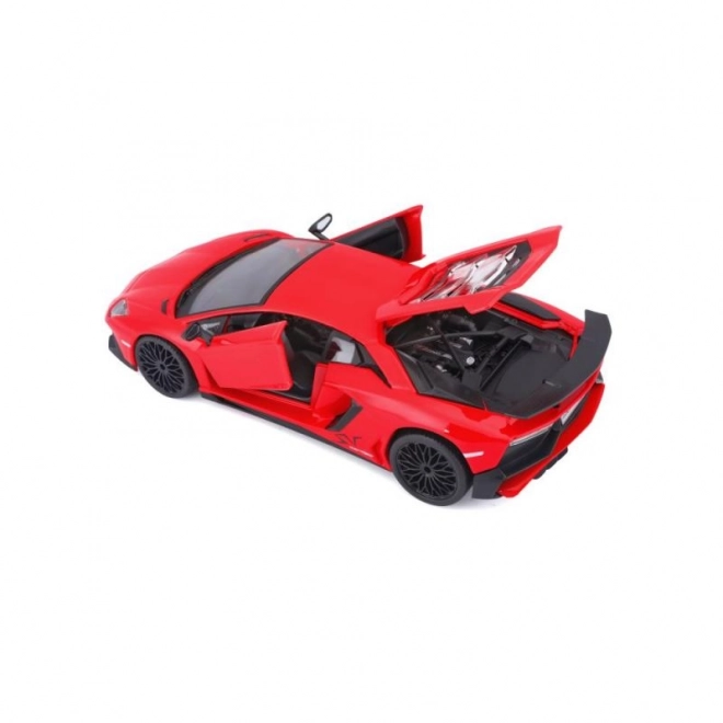 Metalen model Bburago Lamborghini Aventador rood 1:24