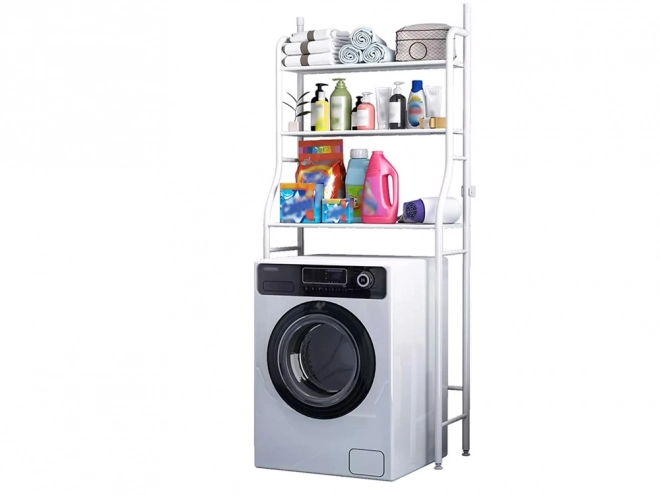 Praktische badkamerplank boven wasmachine