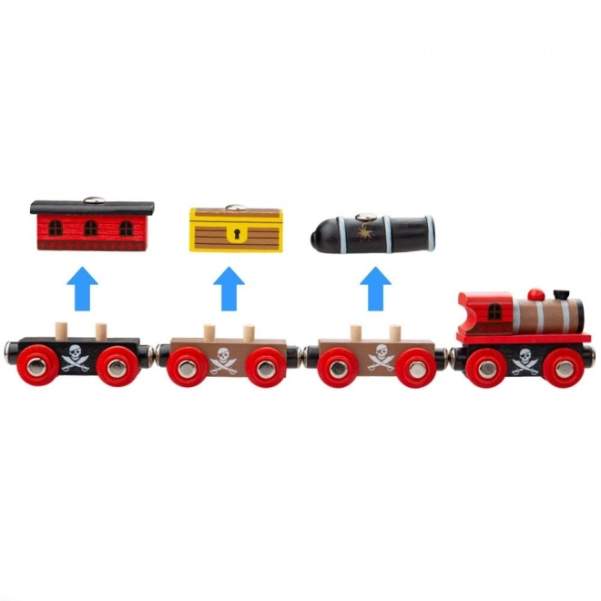 Piraten Trein met Rails