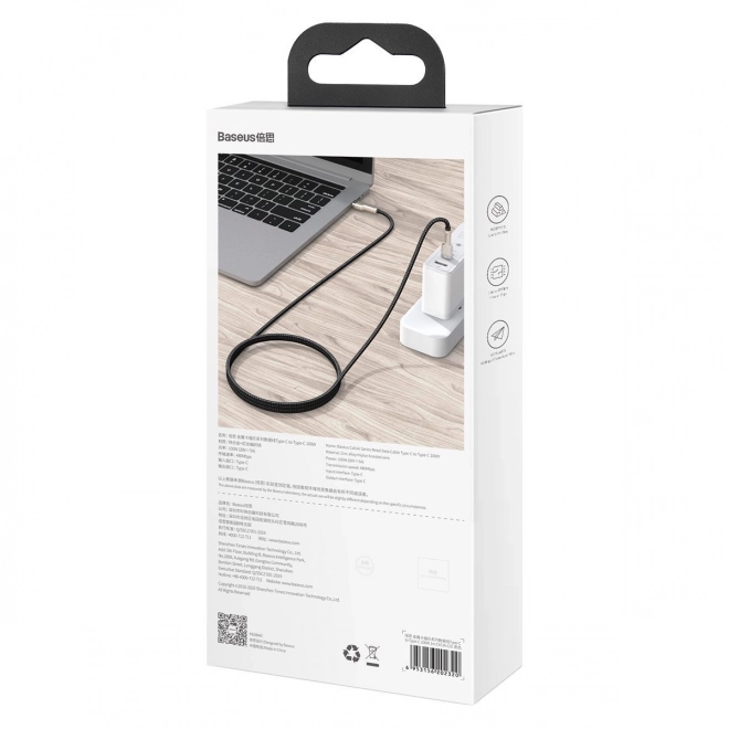 USB-C kabel Baseus 100W, 1m, zwart
