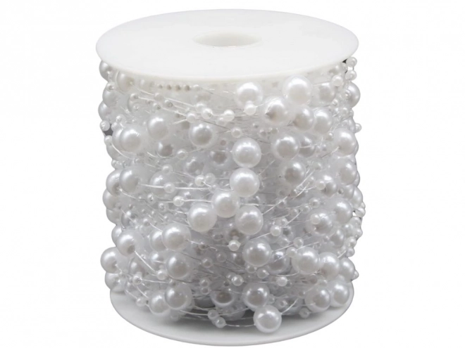Parelslinger - witte parels voor kerstboom