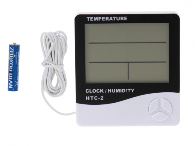 5v1 thermometer, hygrometer en klok HTC