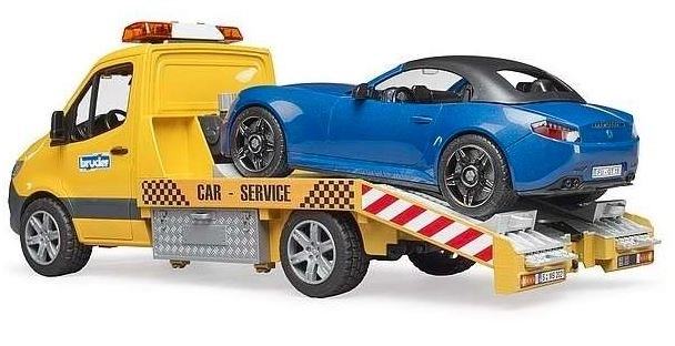 Bruder Takelwagen MB Sprinter met sportwagen
