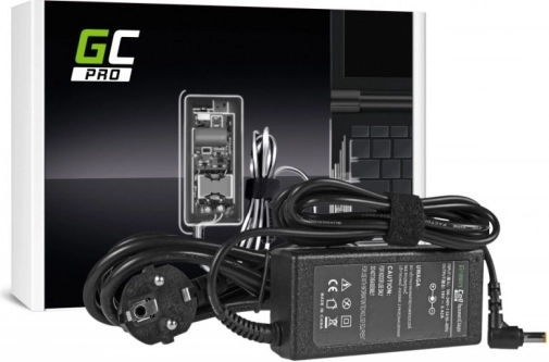 Oplader GREEN CELL PRO 19V 3,42A 65W voor Acer-laptops (connector 5,5 × 1,7 mm)