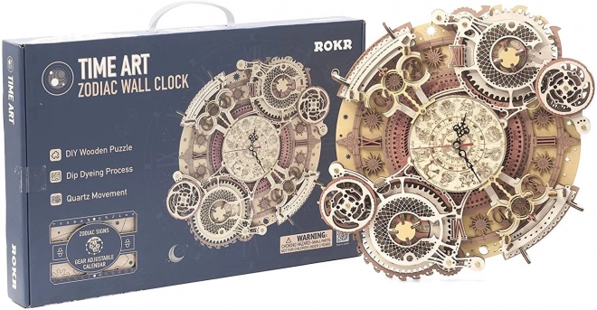 RoboTime 3D houten mechanische puzzel Klok met kalender