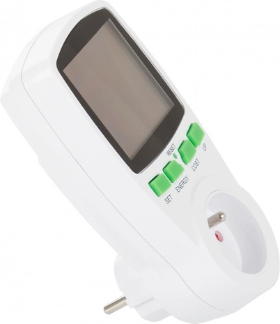 Wattmeter met LED-verlichting