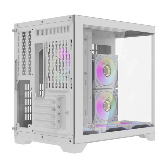 Computerbehuizing Darflash FT418 + 6 aRGB ventilatoren (wit)