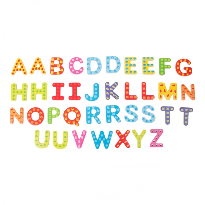 Small Foot Houten kleurrijke magnetische letters 37 stuks
