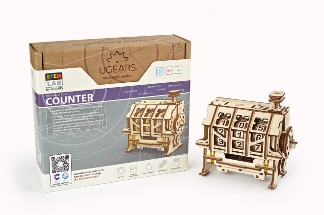 Ugears 3D-puzzel - Tellerkassa 157 onderdelen