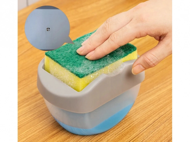 Zeepdispenser met sponsbakje