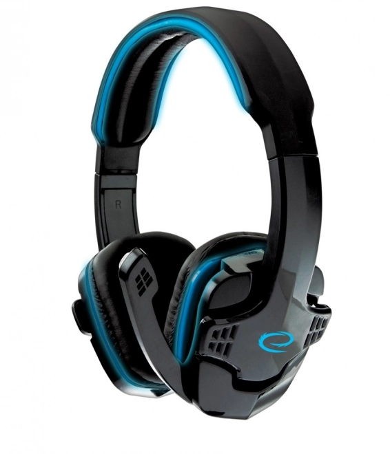 Hoofdtelefoon met microfoon voor gamers raaf blauw