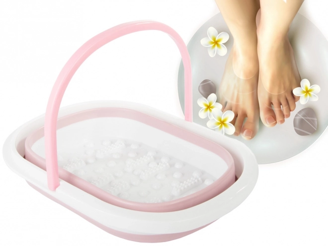 Opvouwbaar massagevoetbad met nopjes
