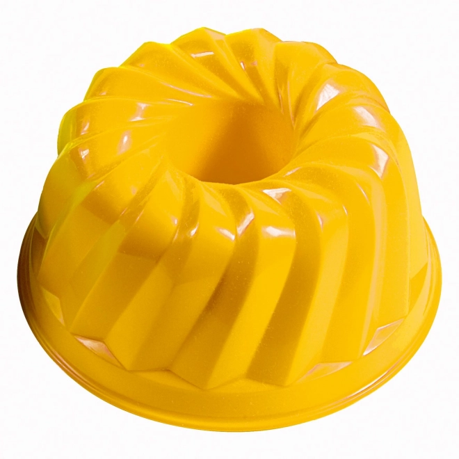 Androni model voor zand, taartvorm met een diameter van 12 cm – Geel