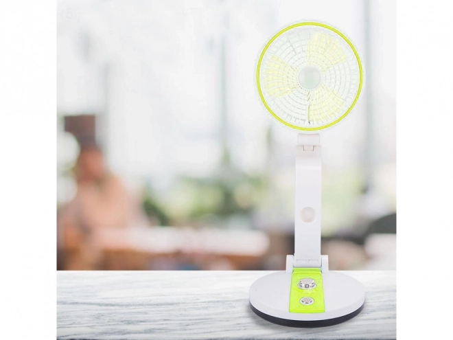 Draagbare opvouwbare ventilator met LED-licht