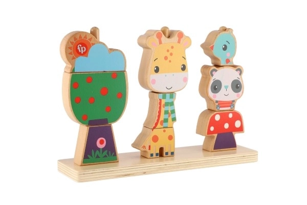 Houten puzzel - dieren