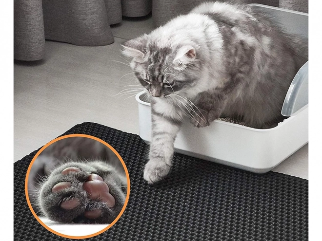 Mat voor kattenbak met hexagonaal patroon