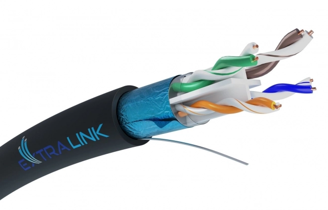 Extralink CAT6 FTP netwerkkabel voor buitengebruik 305m