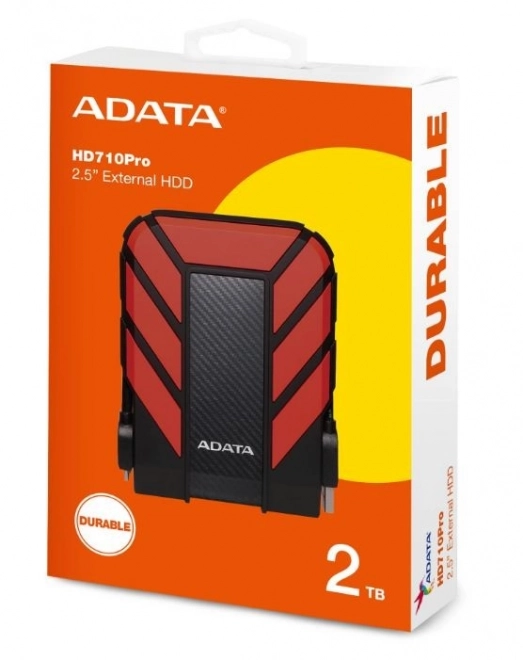 DashDrive Duurzaam HD710 2TB 2,5'' USB3.1 – rood