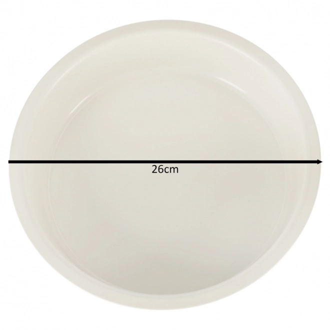 Ronde vorm voor het bakken van taarten, quiche 26 cm bruin