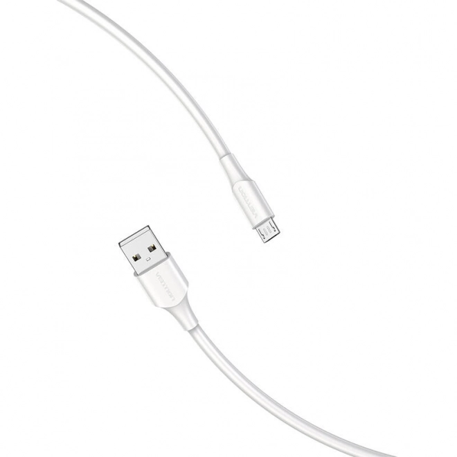USB-kabel 2.0 met Micro USB-aansluiting Vention wit 1m