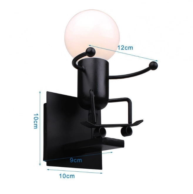 Wandlamp Loft zwart