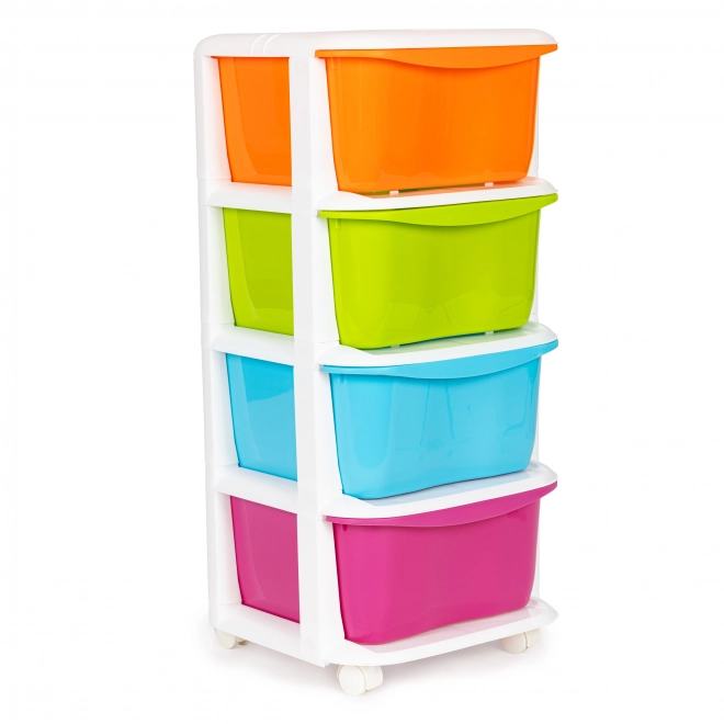 Praktische organizer met 4 uittrekbare kunststof lades