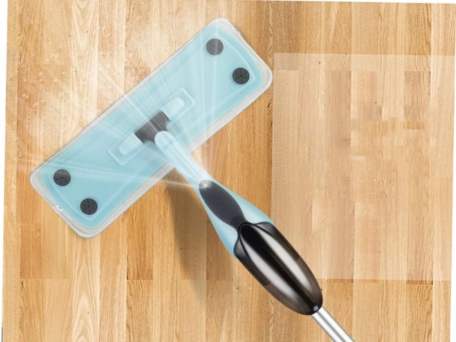Opvouwbare mop met sproeier en 3x microvezel