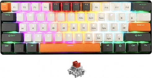 mechanisch toetsenbord ZONE 61 met Red-schakelaars