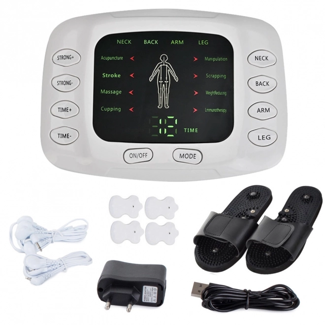 Elektrostimulator voor spieren en zenuwen MASSAGEKLEM