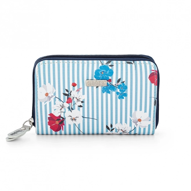 Dames portemonnee Navy Flowers
