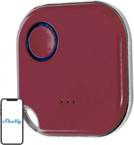 Shelly BLU Button 1 draadloze knop voor scènes – rood