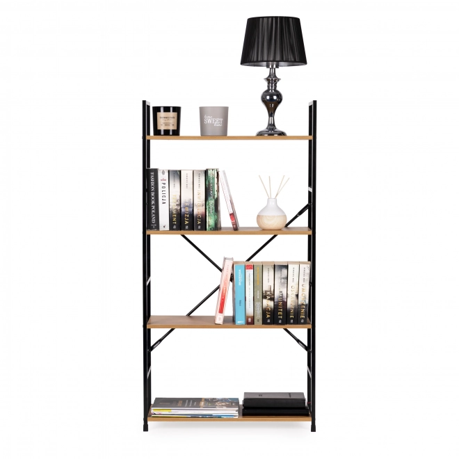 Moderne brede houten plank met 4 planken