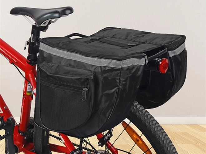 Grote fietstas met drager