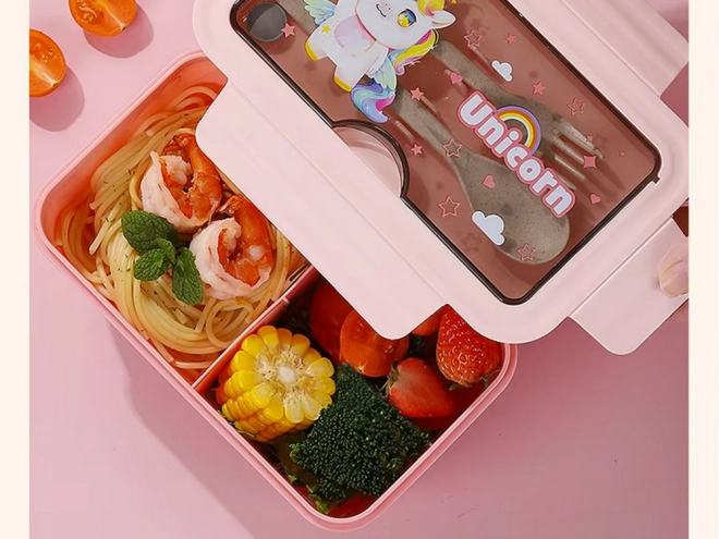 Multifunctionele lunchbox met bestek