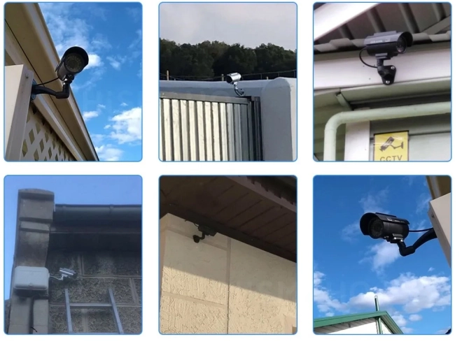 Buitenwand Dummy Camera met LED en Zonne-energie