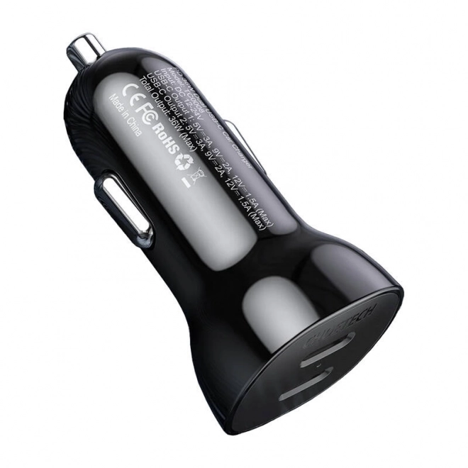 Dubbele autolader Choetech 40W met 2x USB-C poorten
